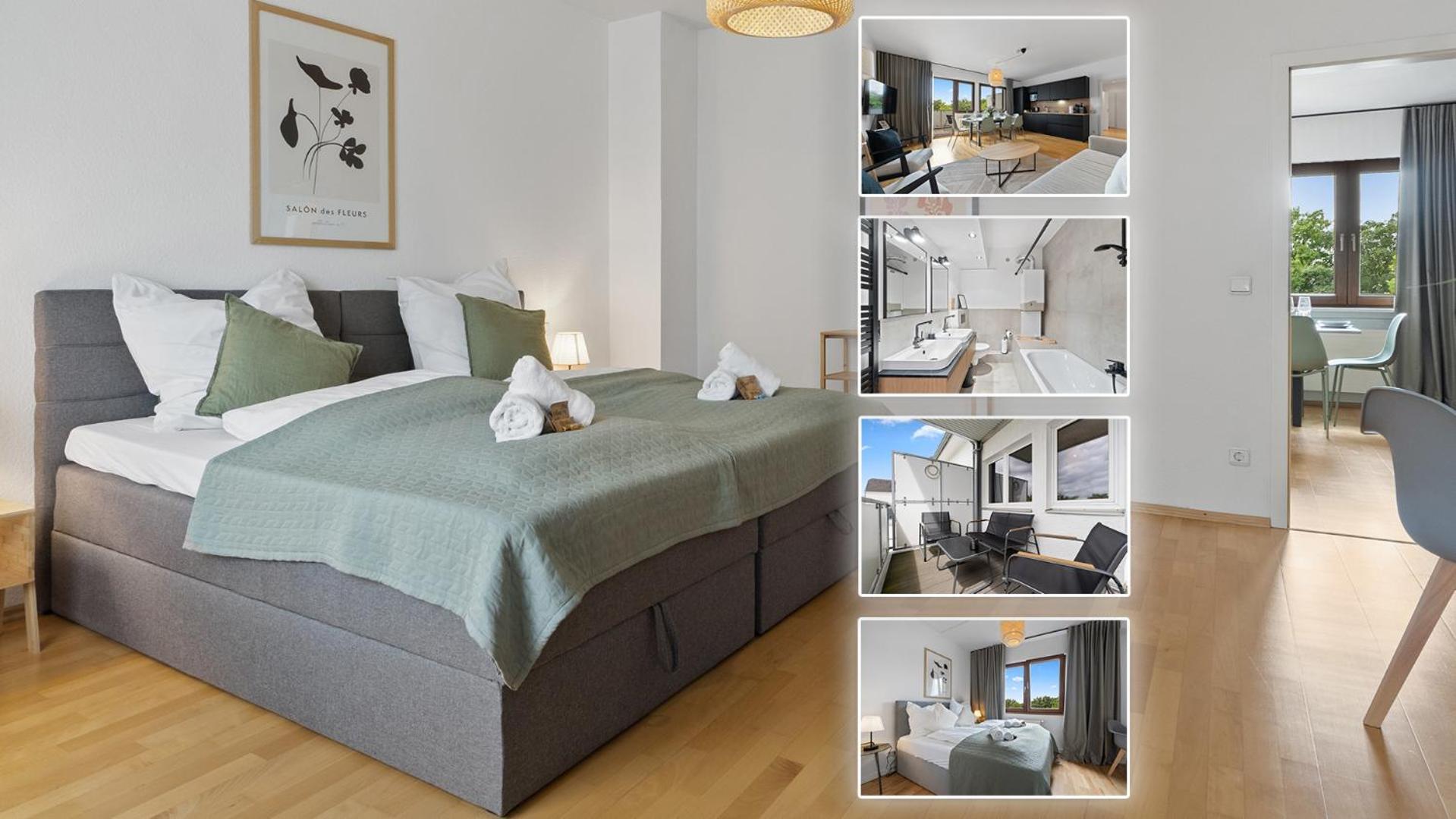Apartment *top* Grosse, Moderne & Zentrale 3 Schlafzimmer - Naehe Zu Koeln: Dom, Messe, Flughafen, Lanxess-arena *